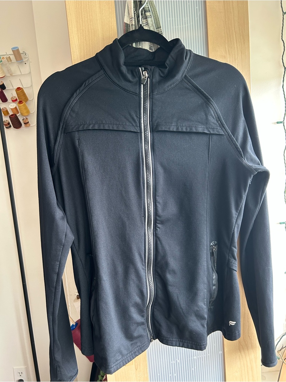 Fabletics Women's Black Full-Zip Hoodie Jacket
